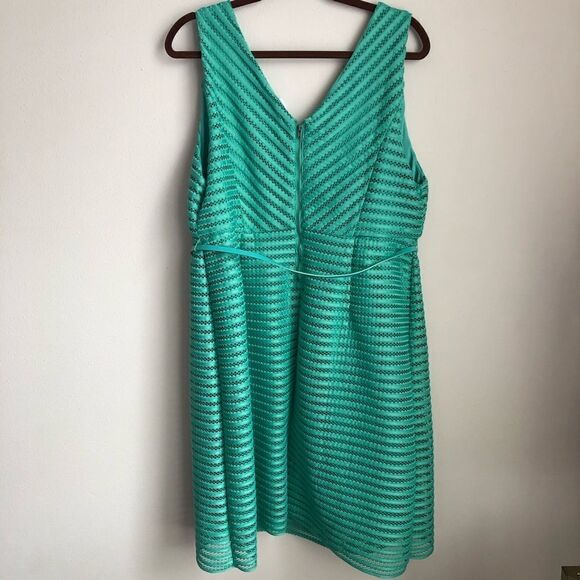 HOST PICK!!! Motherhood Maternity Green belted  jacquard dress - Picture 2 of 5